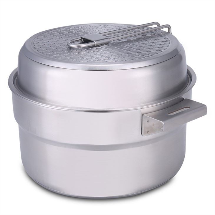 خفيفة الوزن الفولاذ المقاوم للصدأ تجهيزات المطابخ التخييم في الهواء الطلق