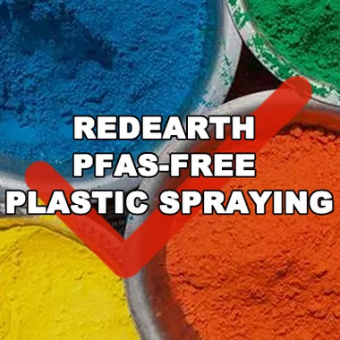 رش البلاستيك الخالي من PFAS